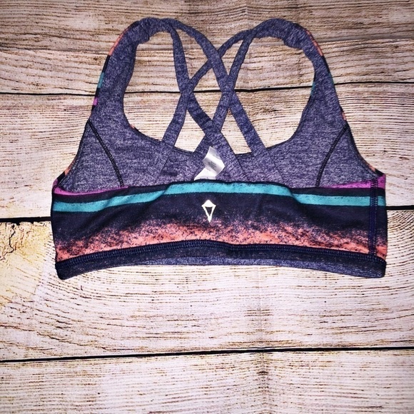 Ivivva Reversible Multi Color Sports Bra Size 10 - Picture 2 of 5